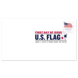 U.S. Flags 2025 Digital Color Postmark, Stamp from Book of 20